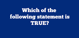 Which of the following statement is true?